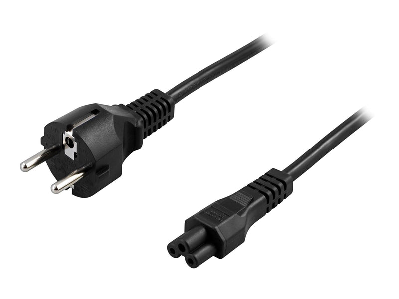 Deltaco - power cable - power CEE 7/7 to IEC 60320 C5 - 20 cm