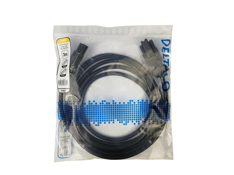 Deltaco - power extension cable - GST18i3 to GST18i3 - 3 m