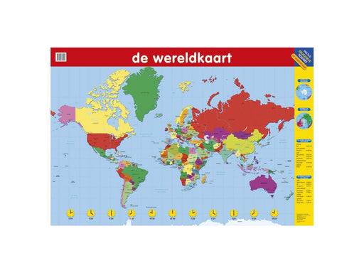 Deltas Educational poster - The World Map