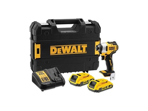 Dewalt 18V XR Brushless Compact Impact Driver - 2 x 2Ah
