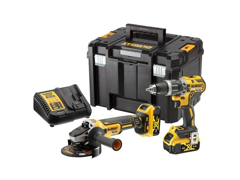 Dewalt 18V XR Brushless Twin Kit - 2 x 5Ah