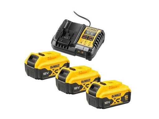 Dewalt DCB1104P3-QW 18V XR 5Ah Triple Battery Starter Kit