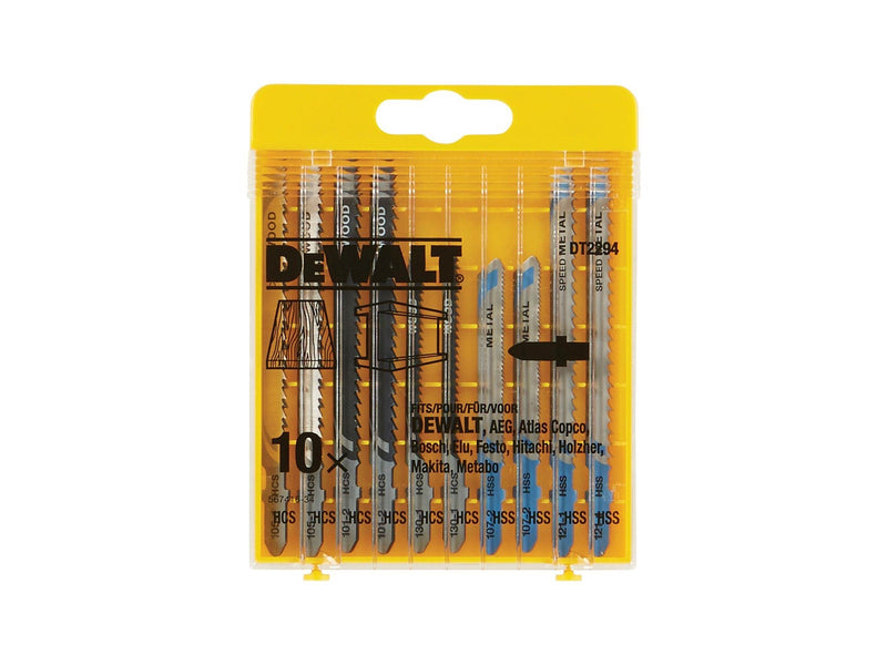 Dewalt DT2294-QZ HCS Jigsaw Blade (Wood & Metal) Set (10 pcs)