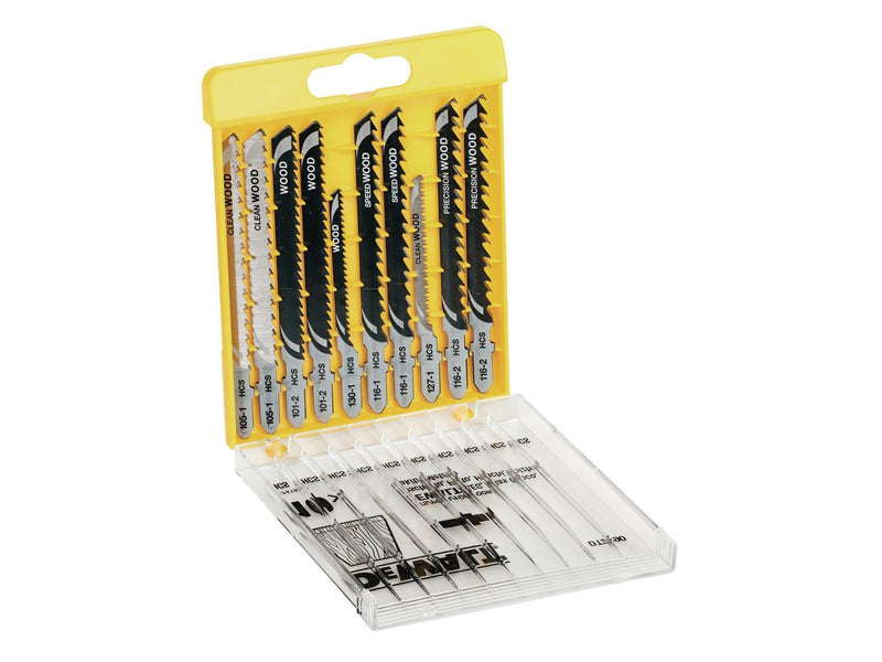 Dewalt Jigsaw Blade Set - XPC 10 Piece Set - Wood Cutting