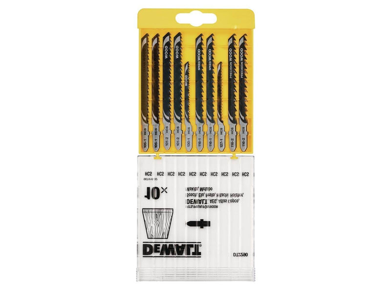 Dewalt Jigsaw Blade Set - XPC 10 Piece Set - Wood Cutting