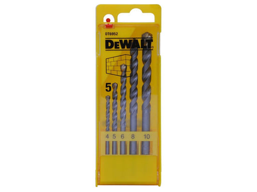 Dewalt Straight Shank - Masonry - 5 Piece Drilling Set