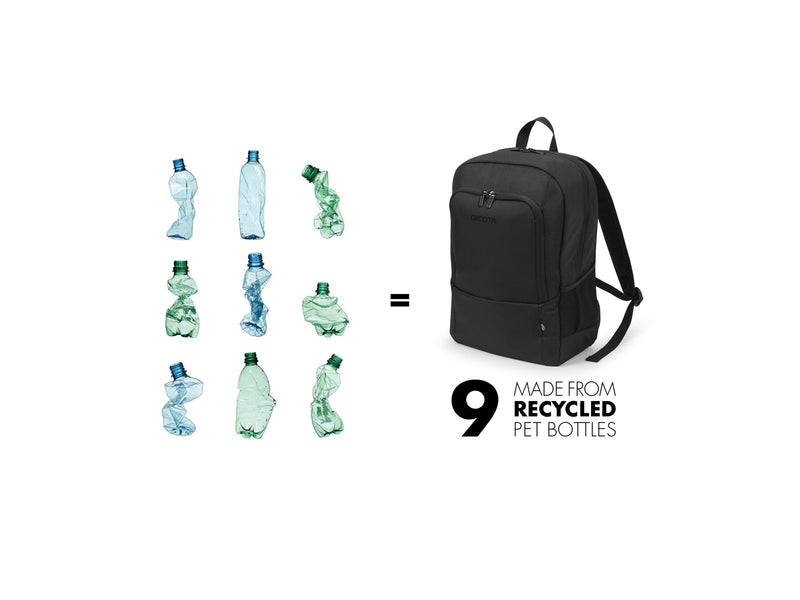 Dicota Eco Base Rucksack für Laptop 14.1" | Schwarz