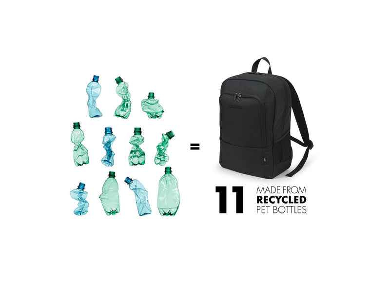 Dicota Eco Base Rucksack für Laptop 17.3" | Schwarz
