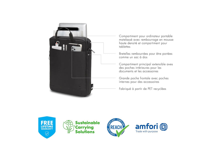 Dicota Eco Motion Tote für Laptop 15.6" | Schwarz