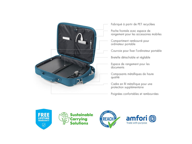 Dicota Eco Multi Base Laptop-Tasche für Laptop 15.6" | Blau