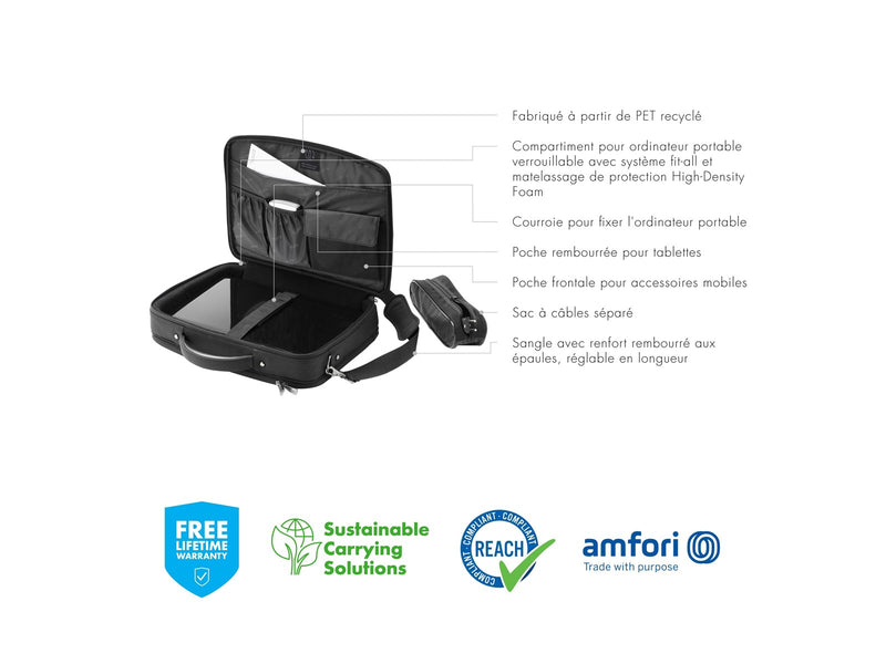 Dicota Eco Multi Plus Laptop-Tasche für Laptop 15.6" | Schwarz