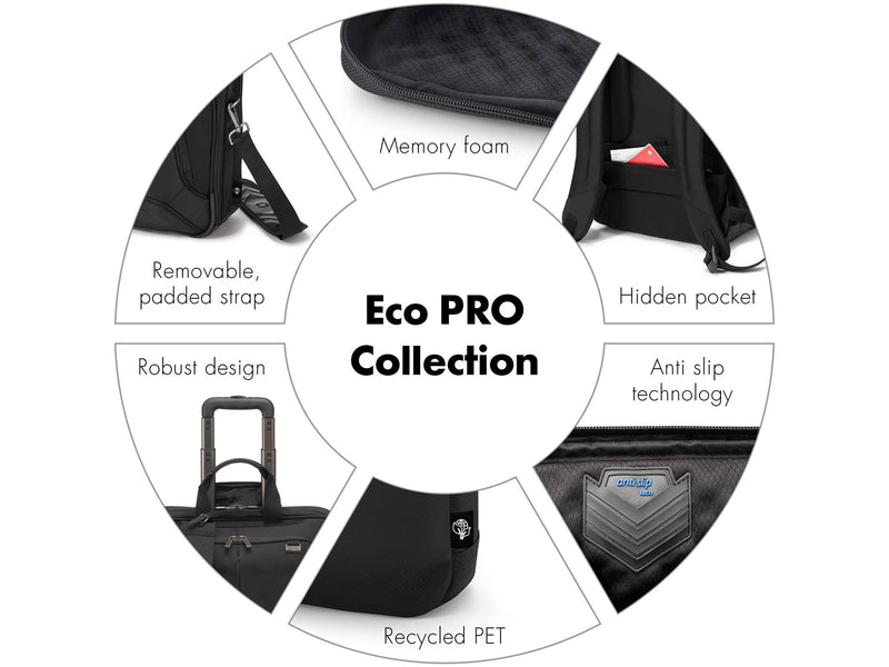 Dicota Eco Top Traveller Pro Laptop-Tasche für Laptop 14.1" | Schwarz