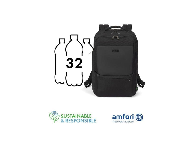 Dicota Five Rucksack für Laptop 17.3" | Schwarz