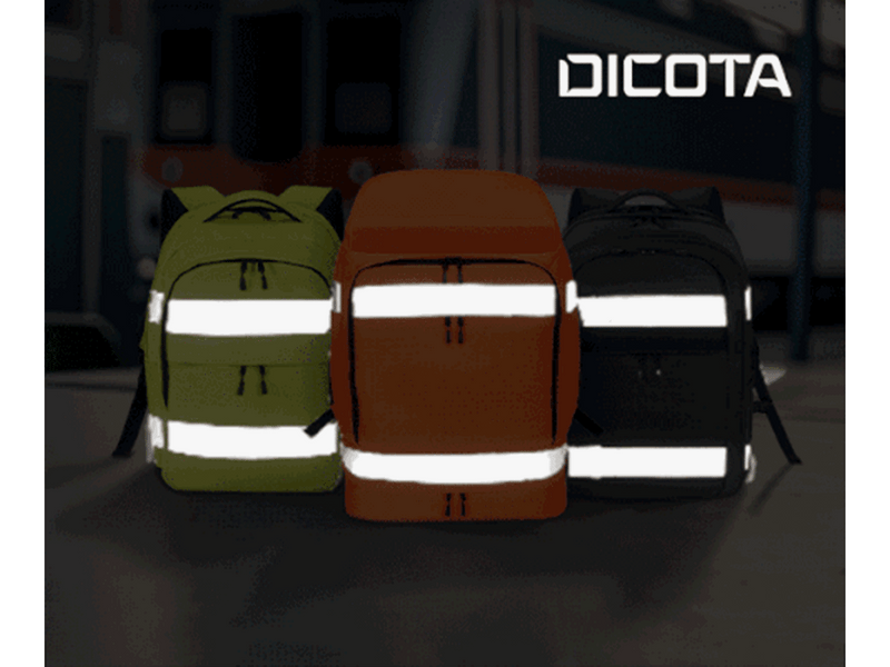 Dicota HI-VIS Rucksack  - 25 Litern | Gelb