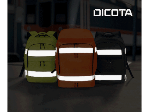 Dicota HI-VIS Rucksack  - 25 Litern | Schwarz