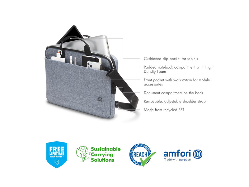 Dicota Slim Eco Motion Laptop-Tasche für Laptop 15.6" | Blau
