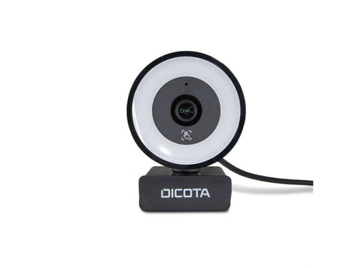 Dicota Webcam Ringlight 5MP - Autofocus | 3-Level Ring Light | USB-A