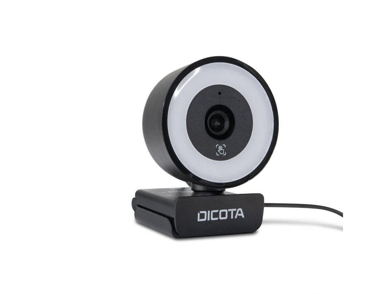 Dicota Webcam Ringlight 5MP - Autofocus | 3-Level Ring Light | USB-A