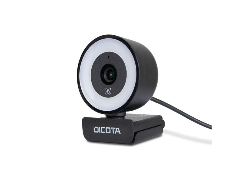 Dicota Webcam Ringlight 5MP - Autofocus | 3-Level Ring Light | USB-A