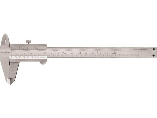 Diesella A/S Caliper w/screw lock 0-100 x 0.05 mm and jaw length 30 mm