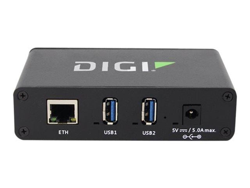 Digi AnywhereUSB 2 Plus USB-Hubs - USB 3.2 - 2 - Schwarz