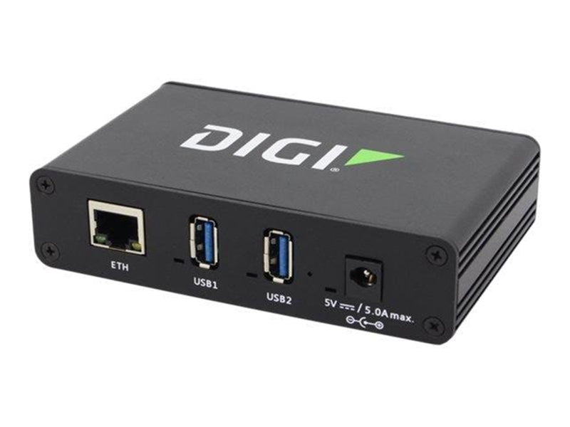 Digi AnywhereUSB 2 Plus USB-Hubs - USB 3.2 - 2 - Schwarz