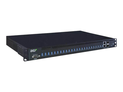 Digi AnywhereUSB 24 Plus USB-Hubs - USB 3.2 - 24 Anschlüsse - Schwarz