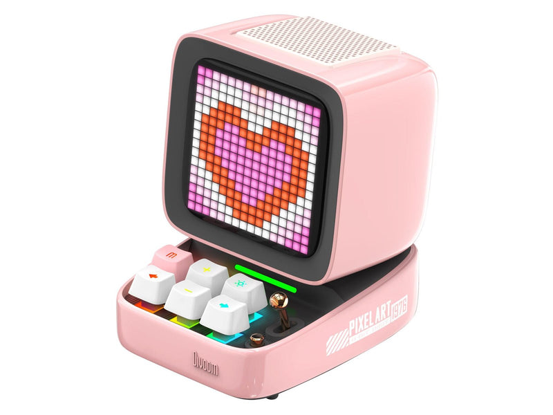 Divoom DitooPro Retro Pixel Art Bluetooth Speaker - Pink