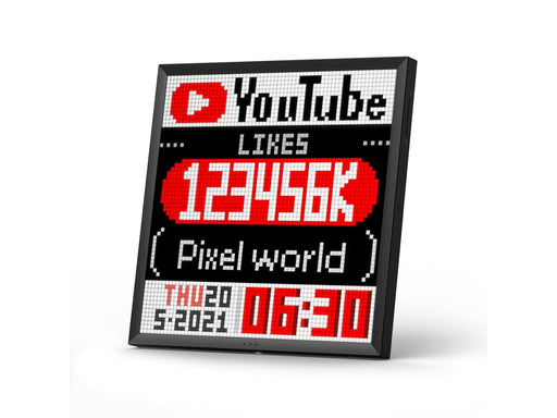 Divoom Pixoo64 64x64 Pixel Art LED Display Social Media Counter