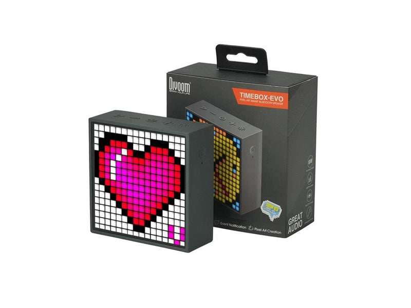 Divoom Timebox-Evo Pixel Art Bluetooth Speaker 16x16