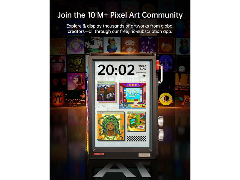 Divoom Times Frame 10.1" Digital Frame - Black
