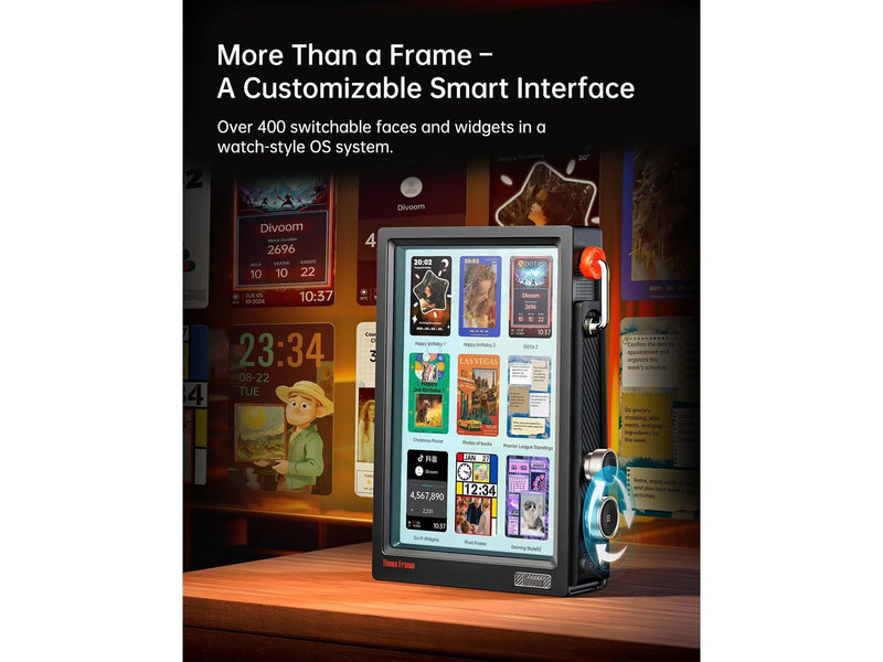 Divoom Times Frame 10.1" Digital Frame - Black