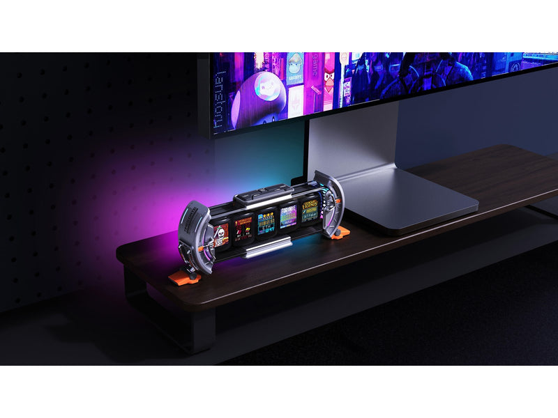 Divoom Times Gate II Cyberpunk Digital Clock - Grey
