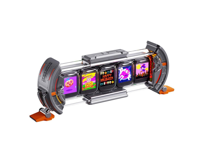 Divoom Times Gate II Cyberpunk Digital Clock - Grey