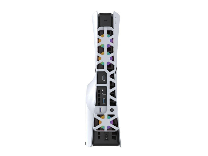 Dobe RGB Cooling Fan for PS5 Slim White - Wired Zubehör für Spielkonsole - Sony PlayStation 5