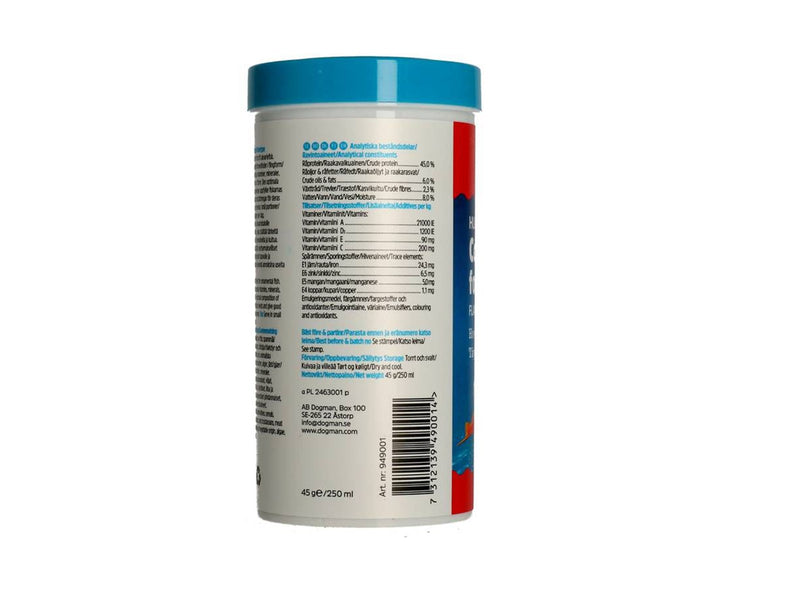 Dogman Alleinfutter Flockenfutter für Fische 1000ml