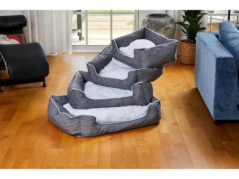 Dogman Bed Buddy Rectangular L Grey 70x60x21cm
