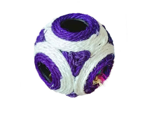Dogman Cat Toy Sisal Ball with Bell 11cm