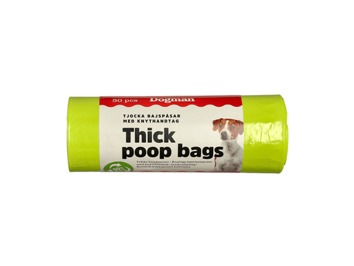 Dogman Dicke Kotbeutel mit Bindehenkeln Lime (50er-Pack)