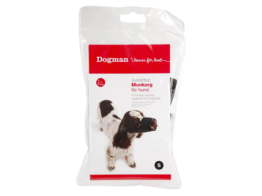 Dogman Dog Muzzle Black Nylon M Snout Size 22-27cm