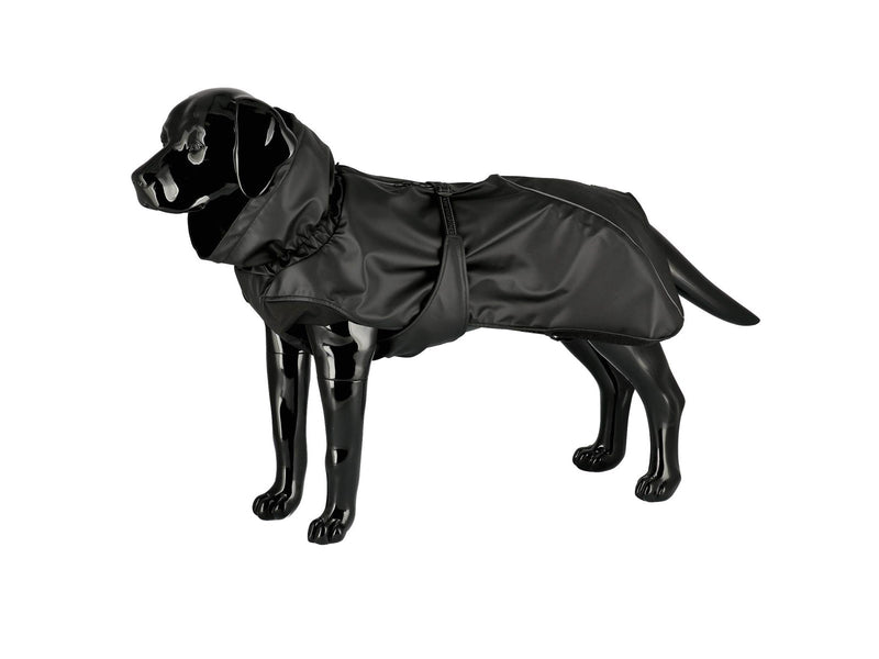 Dogman Dog Raincoat Aqua Black 55cm