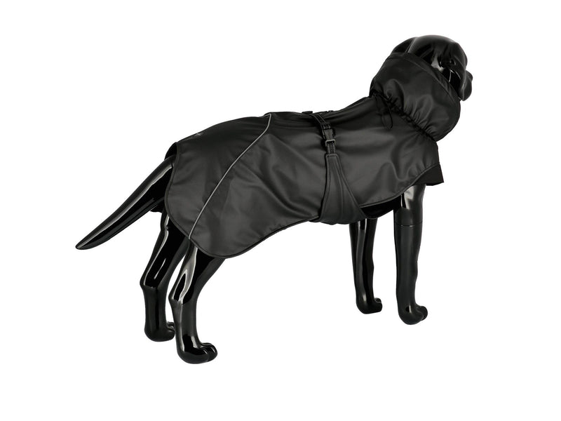 Dogman Dog Raincoat Aqua Black 60cm