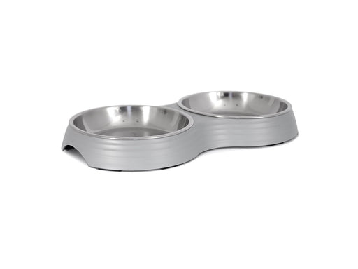 Dogman Doppelnapf Amy Grau 2x200ml