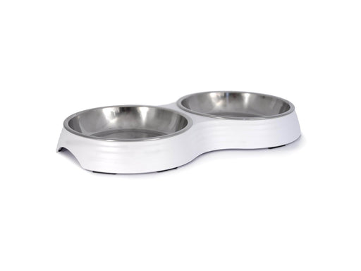Dogman Doppelnapf Amy Weiß 2x200ml