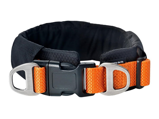 Dogman Emmi Gepolstertes Halsband Verstellbar Orange S (35mm x 40-68cm)