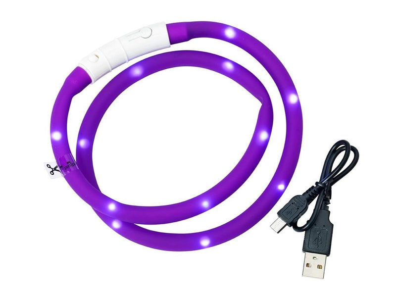 Dogman Flashing LED Collar Grey