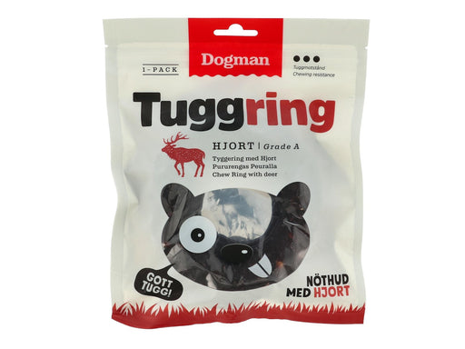 Dogman Hundeleckerlis Kauring Gepresst Hirsch 160g