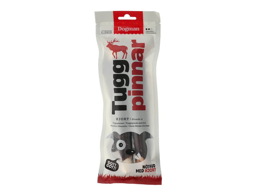 Dogman Hundeleckerlis Kaustangen Hirsch 20cm 120g (2-Pack)