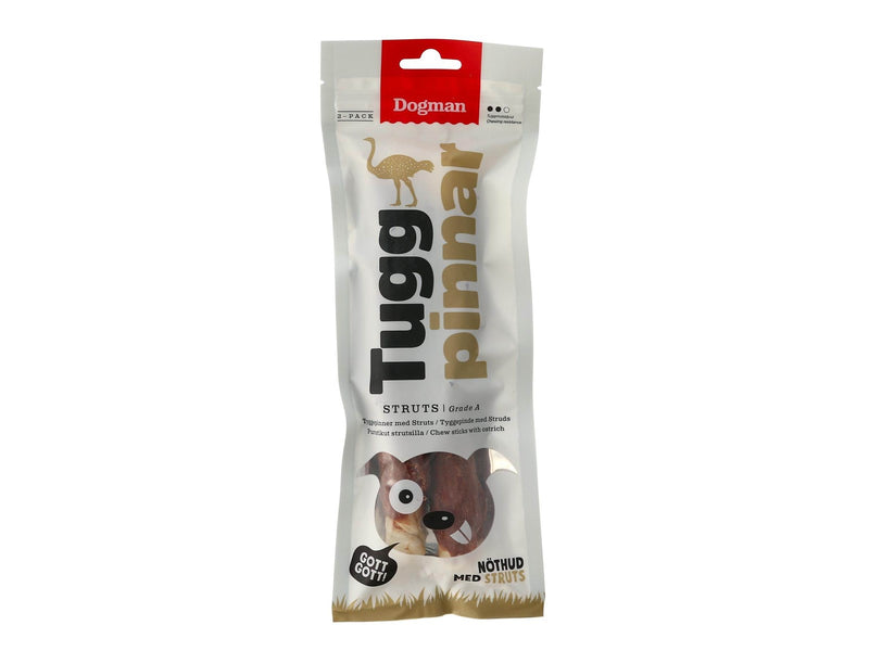 Dogman Hundeleckerlis Kaustangen Strauß 20cm 120g (2-Pack)