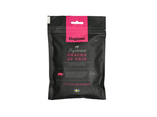 Dogman Hundesnacks Gefriergetrocknete Schweinestücke 50g
